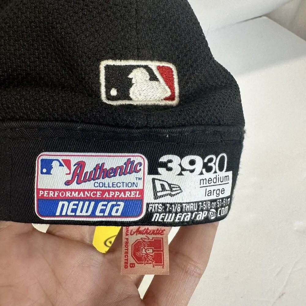 Vintage Houston Astros New Era‎ Fitted Hat Size Medium - Large Navy Blue